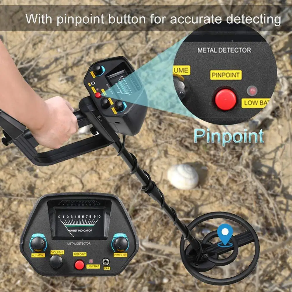 US $46.92 Professional Underground Metal Detector Md 4080 Gold Ground Metal Detector Nugget High Sensitivity Sliver Finder Pinpointer