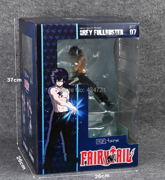 

New Arrival Comic Anime Gray Fullbuster Super Freeze Arrow Ice Magic Battle Style Fairy Tail Grey 29CM Figurine Toys New Box