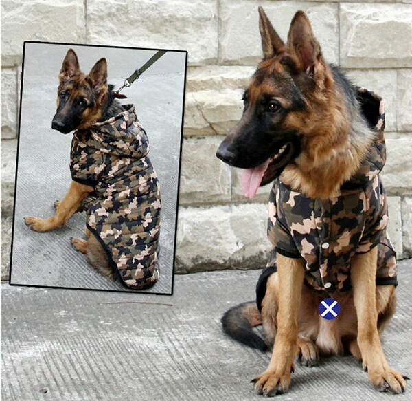 0 : Buy High Quality Brand Camouflage Pet Clothes for Large dogs Autumn Winter Soft ...