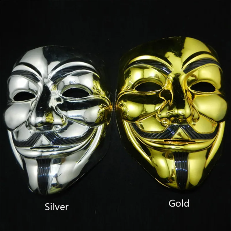 

1 PC New V for Vendetta Mask Halloween party mask Anonymous Guy Fawkes Fancy Dress Adult Costume Accessory P50