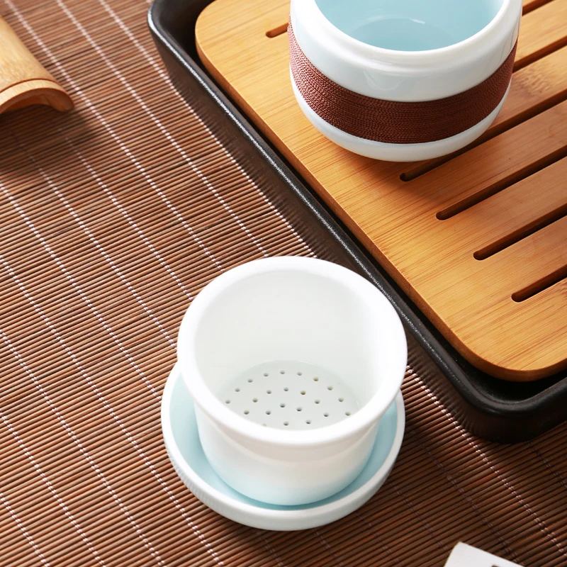 PINNY New Design Mini Portable Tea Set Ceramic Travel Teapots With Liner High Quality Simple Tea Pot Fashion Carry Cups