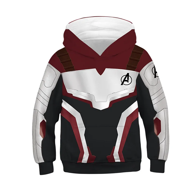 Superhero Advanced Tech Cosplay Costume Avengers Endgame Quantum Realm Hoodies Kids Sweatshirt Teen Clothes Cartoon Jacket