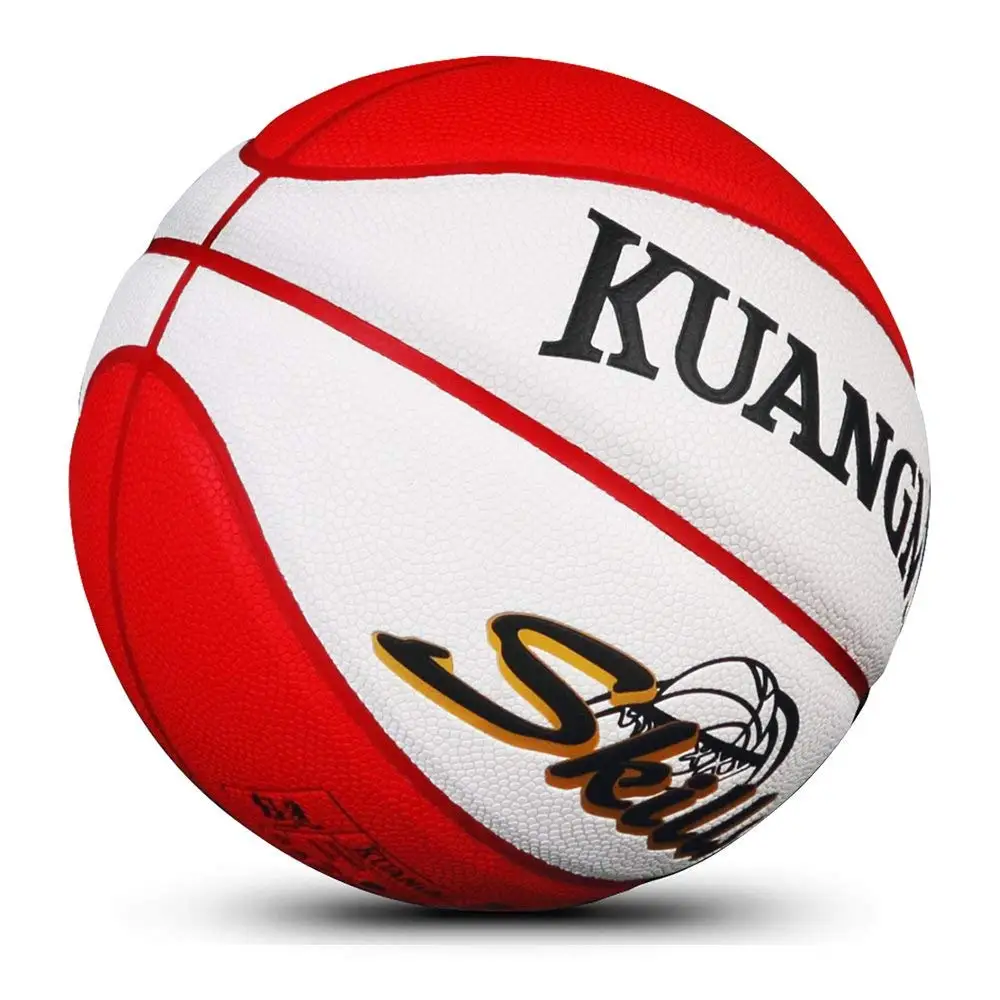 Kuangmi Multicolor Kids Game Basketball Women Men Shooting Trainer Ball Official Size 5 Outdoor Indoor Training Ball Street ball