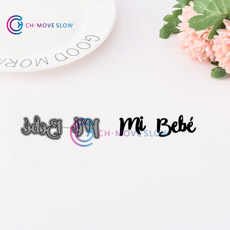 

CH Spanish My baby Stencil Metal Cutting Dies For Scrapbooking DIY Cards Album Decoration Embossing Cutting Dies