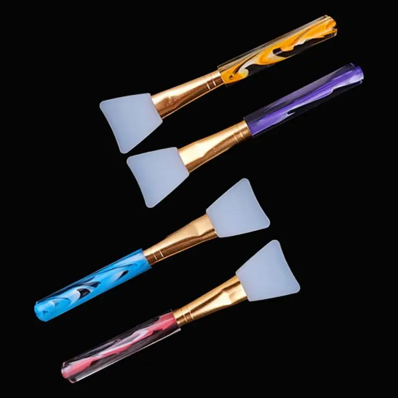 

Silicone Foundation Skin Care Concealer DIY Cosmetic Applicator Professional Makeup Soft Facial Mud Flat Tool Mask Brush Face