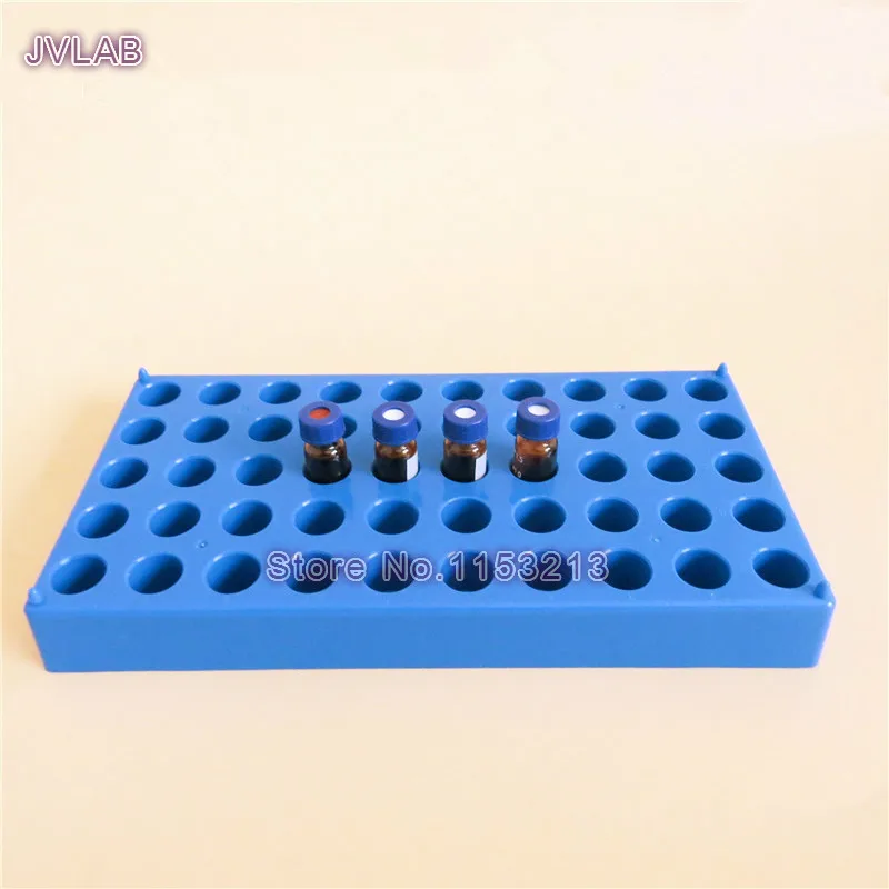 5pcs/lot 1.5ml plastic Chromatography vial stand for place 50 vials 2ml