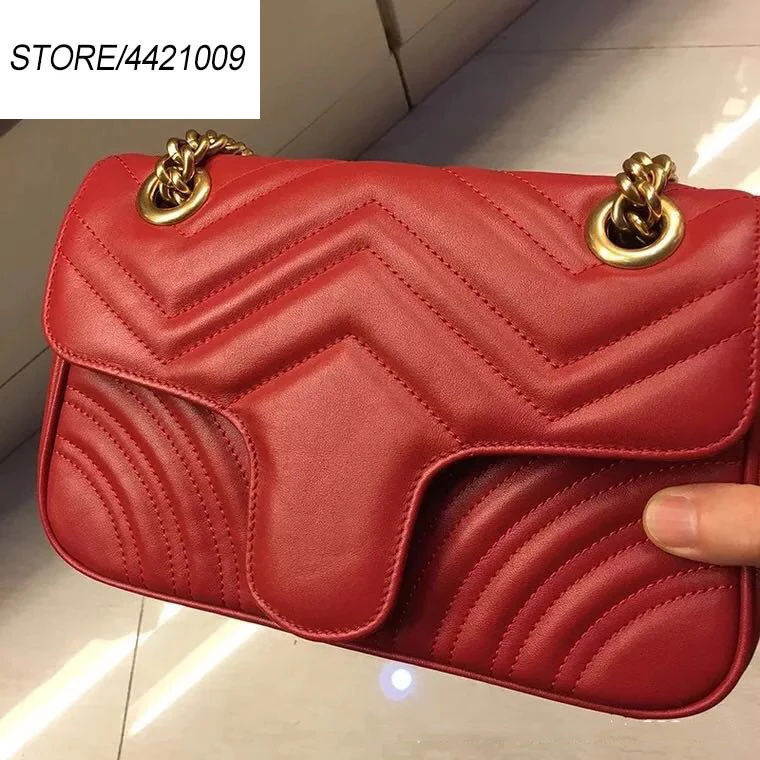 

2019 new Luxury design Cow leather handbag Lingge single shoulder messenger bag Star with the same large capacity ladies bag