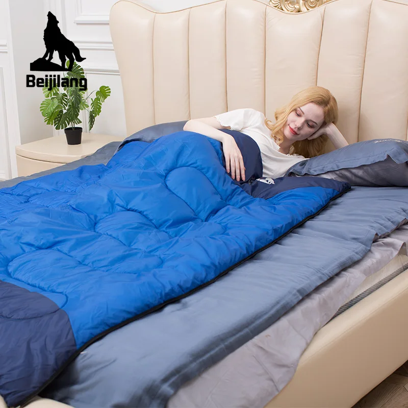 Ultralight Spring Autumn Keep Warm Waterproof Adult Sleeping Bag Unisex Splicing Double Sleeping Bag For Outdoor Camping Hiking