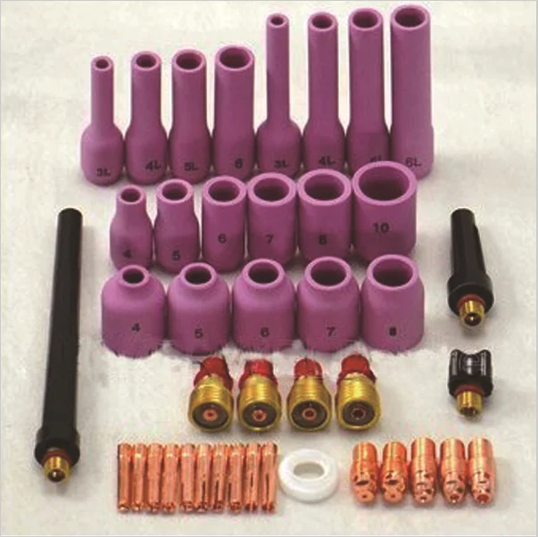 

FREESHIPING42PK+1PK Extra Longest soldering iron gsgTIG Gas Lens KIT,Back Cap Collet Body Fit TIG Welding Torch SR WP9 20 2543PK