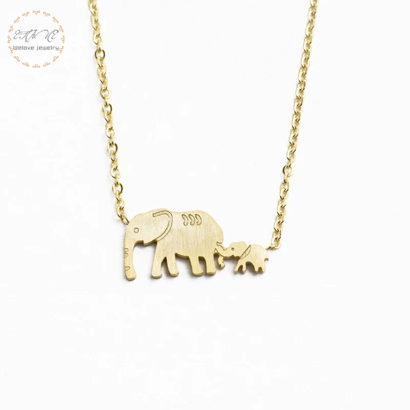 mother elephant necklace