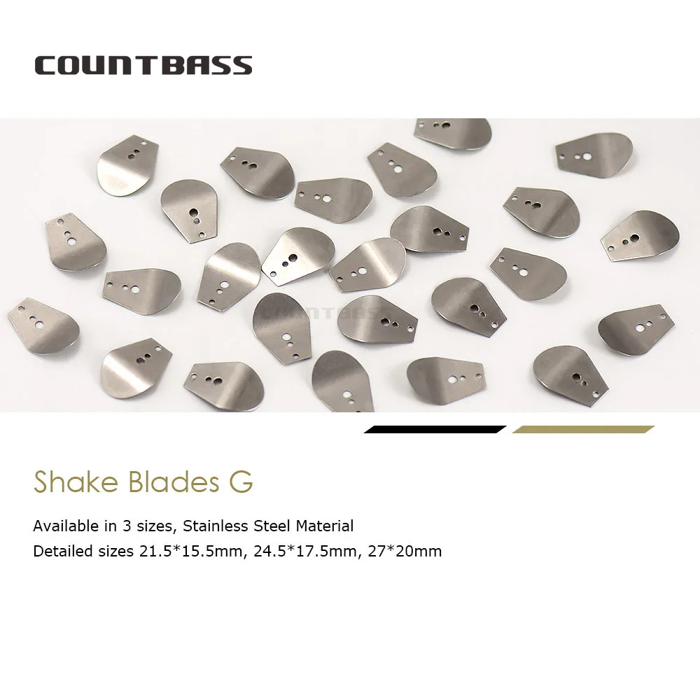 50pcs Swim Jig Blade, Stainless Steel Chatterbait Blade, DIY Vibration Jigs, Casting Wobble fishing Jig Lure-1