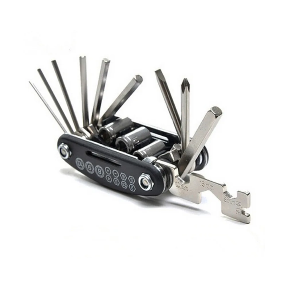 

Bike Repair Tool Set Multifunction 16 In 1 Screwdriver Wrench For Cycling Bicycle Tire ASD88