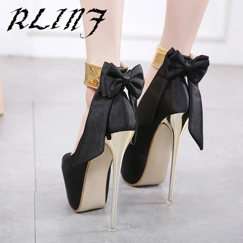 

Super Gorgeous Ankle Boots Peep Toe 2018 New Fashion Waterproof Platform Hate High 16 High Heel Sandals Size 34-40