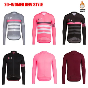 

RCC New Women's Pro Team Cycling Clothing Winter Cycling Jersey Long Sleeve Thermal Fleece Mountain Bike Jersey Bicycle Clothing