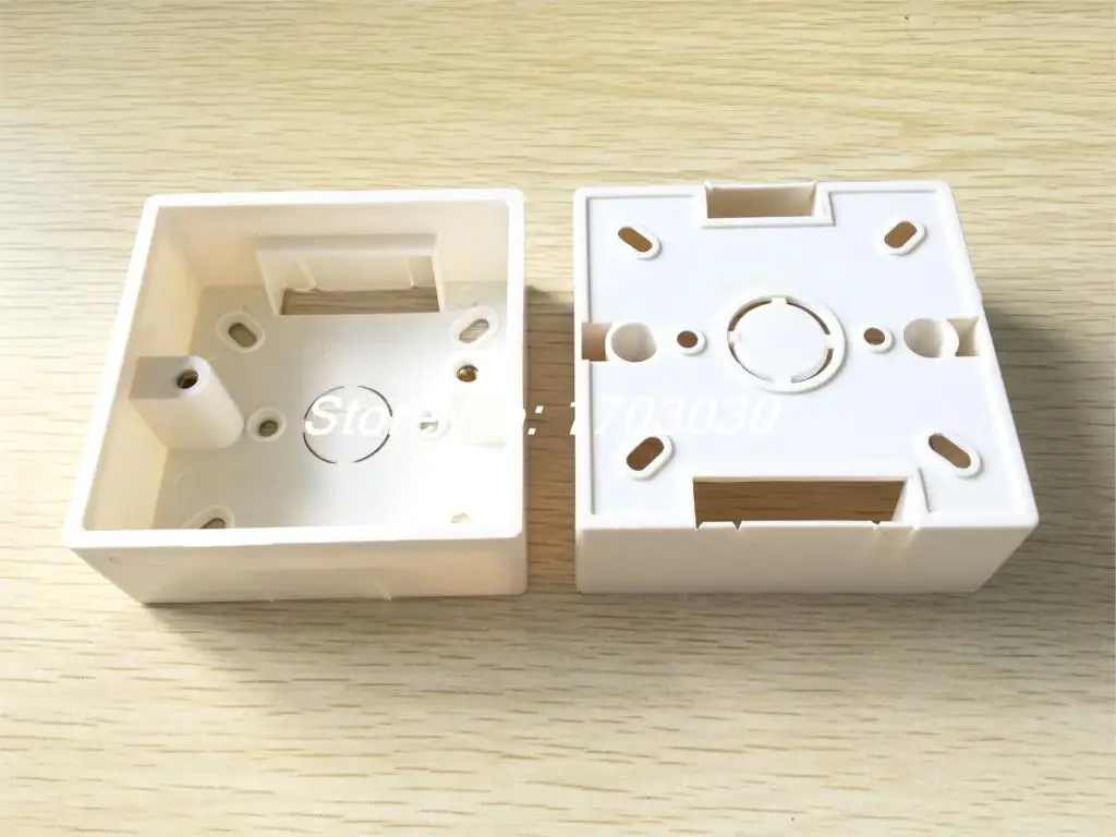 

3 x White PVC Single Gang Wall Switch Pattress Back Box 86mm x 86mm x 33mm