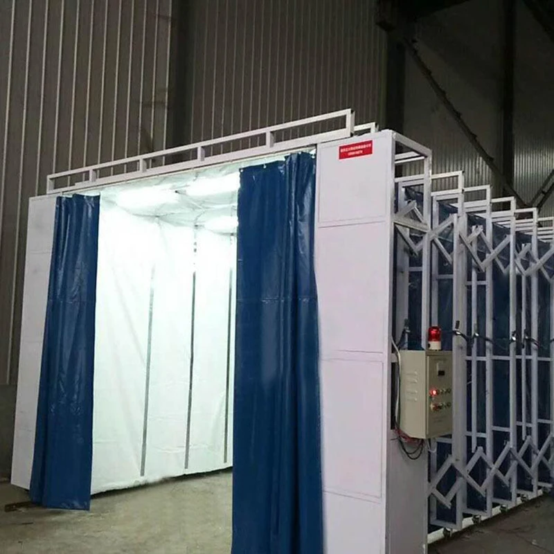 

Mobile Electric Telescopic Spray Booth Car Furniture Folding Telescopic Factory Outlets Can Be Customized