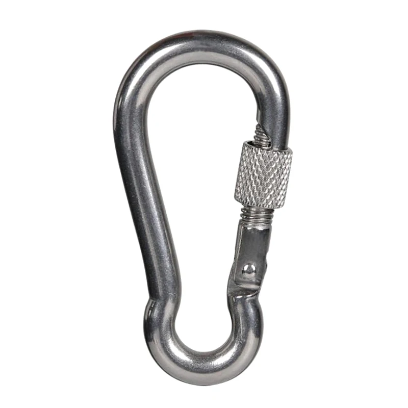 

8mm Child Swing Connector Toy Tree Swing Hanging Kit & Hardware for Swings & Hammocks 2 Locking Carabiners 200kg