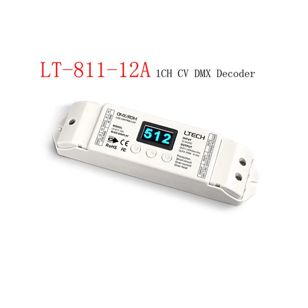 

LTECH LT-811-12A 1CH CV DMX Decoder Input Voltage DC12-24V