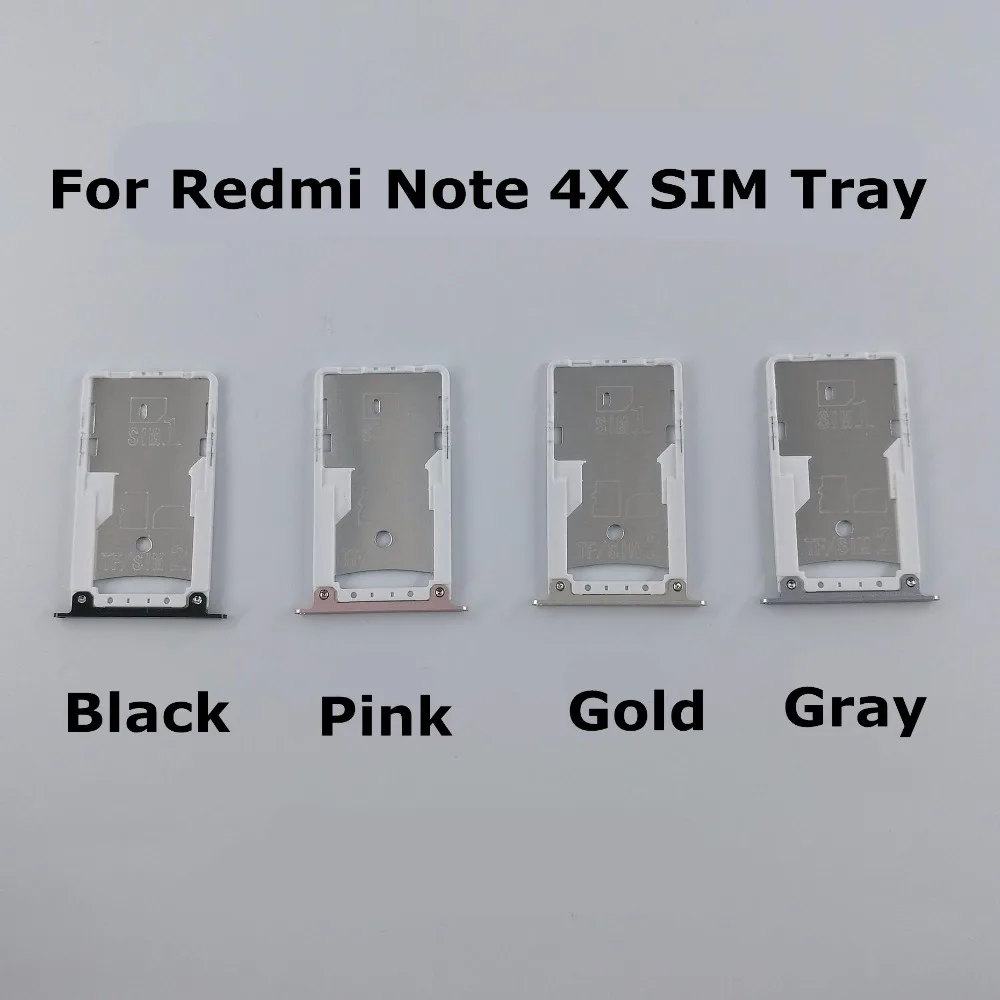 Новый лоток для sim-карт держатель б/у 100% замена Xiaomi Redmi Note 4X Бесплатная доставка +