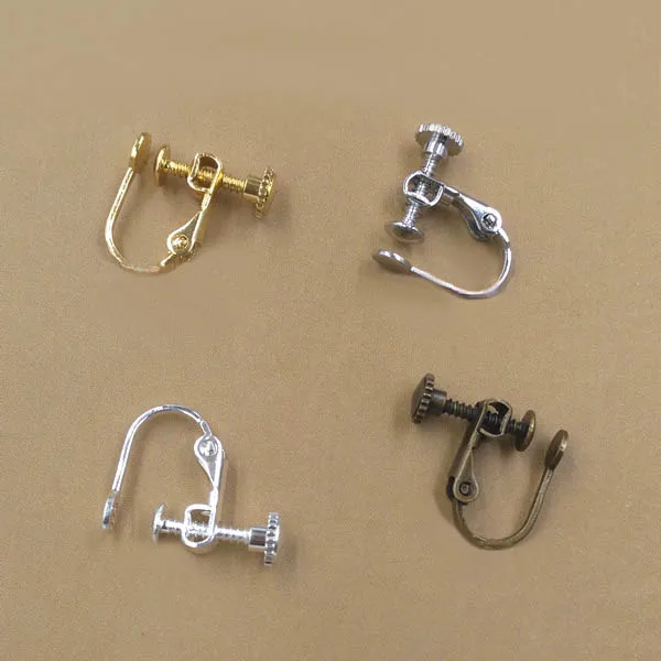 Clip Earring Converter For Non Pierced Ears Flat Circle Glue Clip Earring Converter For Non Pierced Ears Flat Circle Glue Pad Cameo Cabochons Base Diy Findings Settings Multi Color In Jewelry