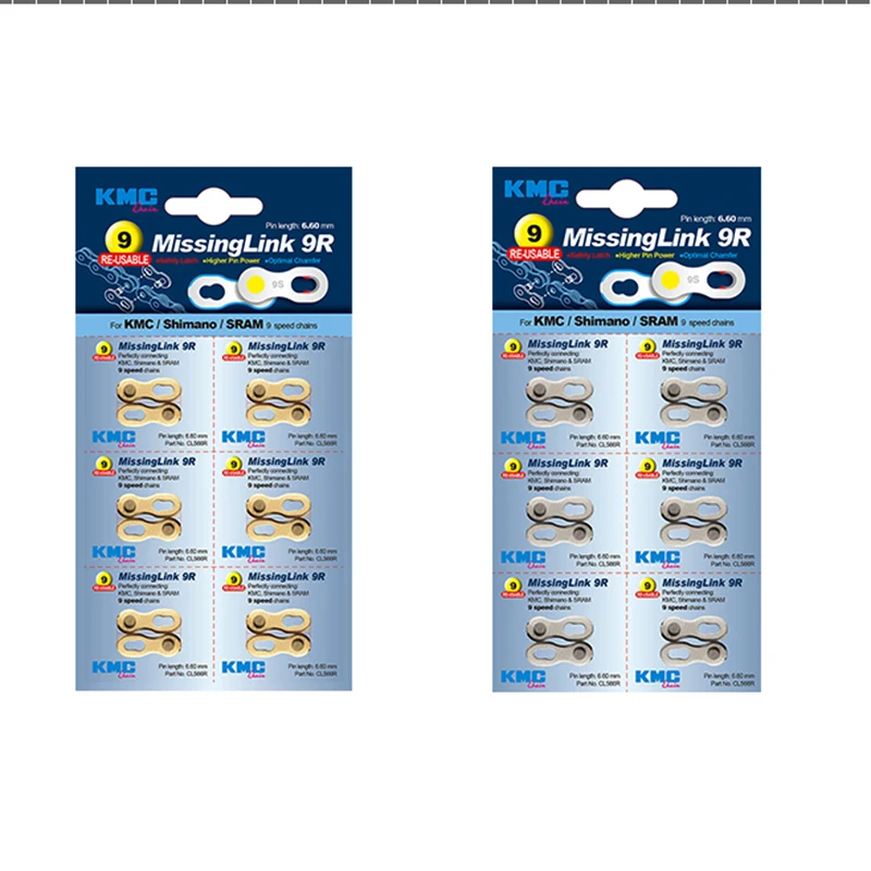 Top KMC original Bicycle Chain Link Missing Link Road MTB  6/7/8/9/10/11 speed one pair Gold Silver for Shimano 2