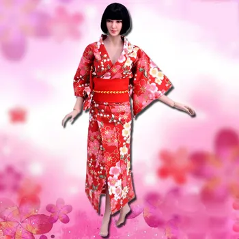 

Mnotht 1/6 Soldier Clothes Custom Accessory Japanese Kimono Suit Model Girl 6 Colors Dress Toy For 12" Doll Action Figure m2