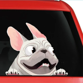 

Etie Funny Cartoon Cute Dog Car Sticker Waterproof JDM Vinyl Decal for Toyota Proda Corolla 2014 Auris Camry Verso Hilux Tundra