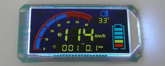 ЖК-дисплей приборная панель спидометр для электрического скутера электровелосипед трёхколёсный велосипед запчасти белый/синий цвет 48 v-96 v Индикатор заряда батареи