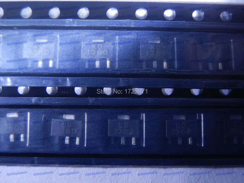 100PCS/LOT KD LD NPN PNP SOT89 2SA1736 2SC4541 TRANSISTOR (POWER