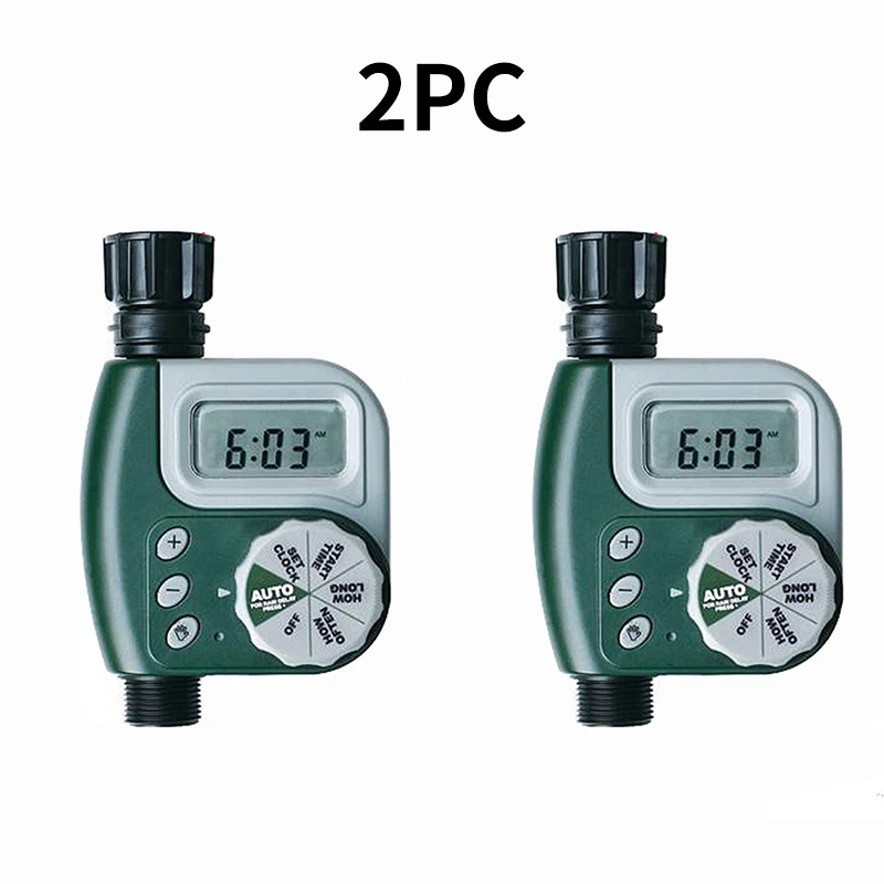 

2pc Automatic Smart Watering Timer Garden Irrigation Controller Home Garden Irrigation Timer Controller System UK US