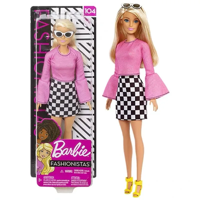 

Original Barbie Dolls Blonde Hair Fashionista Girls Fashion Doll Princess Birthday Toys for Children Gift Kids Bonecas Juguetes
