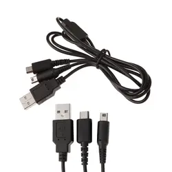 2 в 1 usb зарядный кабель высокая скорость USB кабель для зарядки данных для nintendo NDSI 3DS NDSL