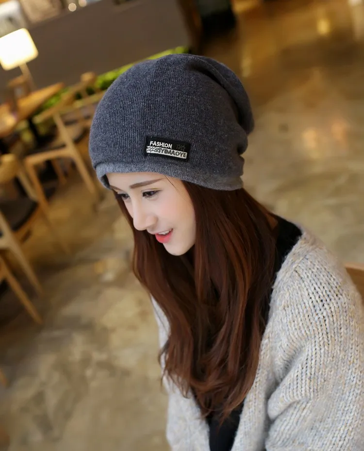 Корейский стиль, осенне-зимняя шапка, тонкая шапка, шерстяная вязаная шапка, теплая Модная женская шапка для отдыха
