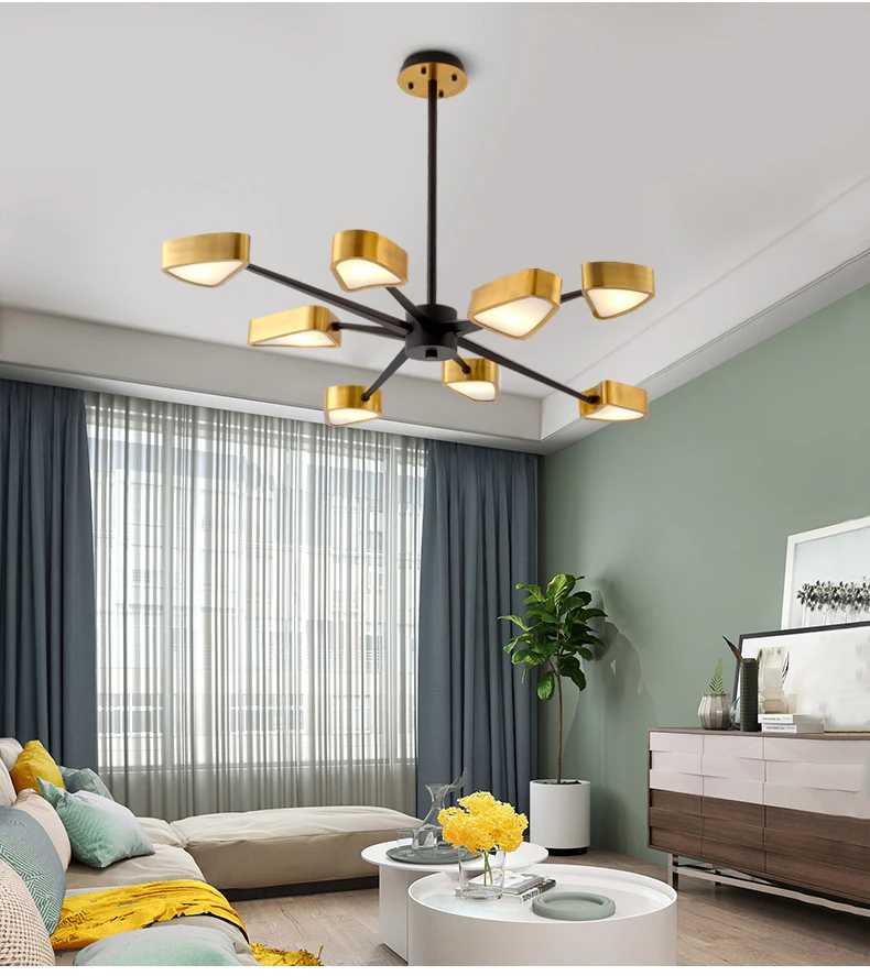 Современные подвесные светильники металл золото СВЕТОДИОДНЫЙ Потолок Hanglamps Droplight для Гостиная столовая Кухонные светильники освещения