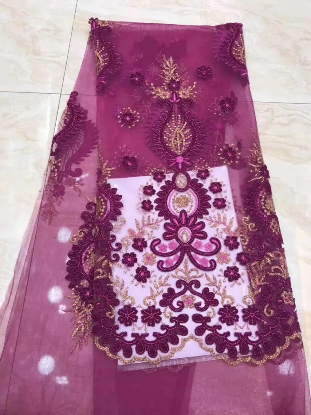 voile fabric high quality embroidery Nigeria French lace