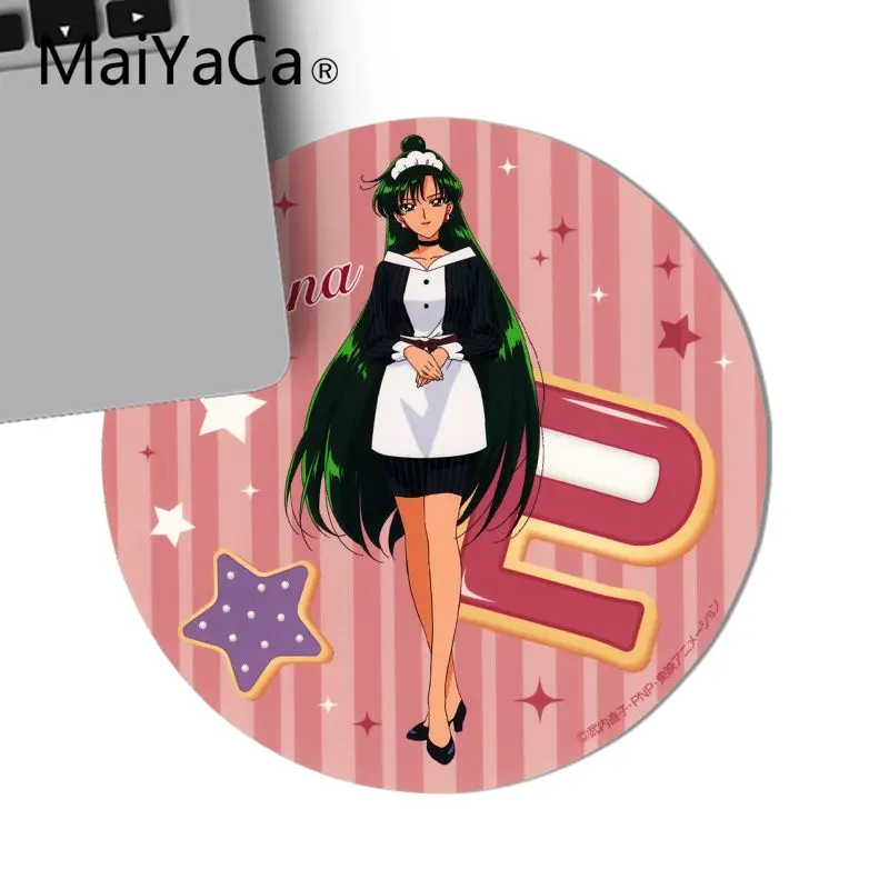 Maiyaca sailor moon Аниме airl DIY дизайн игровой с узором круглый коврик для мыши игровая мышь подкладка для коврика для ПК ноутбук для геймеров Настольный коврик - Цвет: 20x20cm