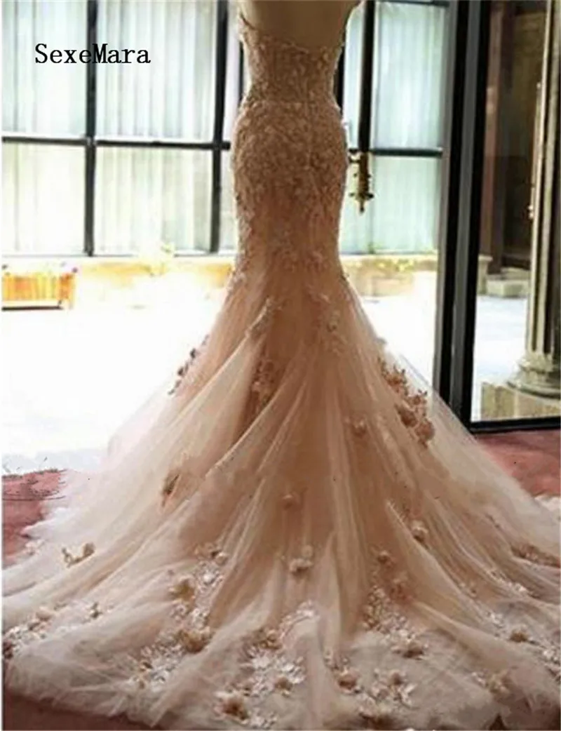 elegant-blush-champagne-mermaid-wedding-dresses (5)