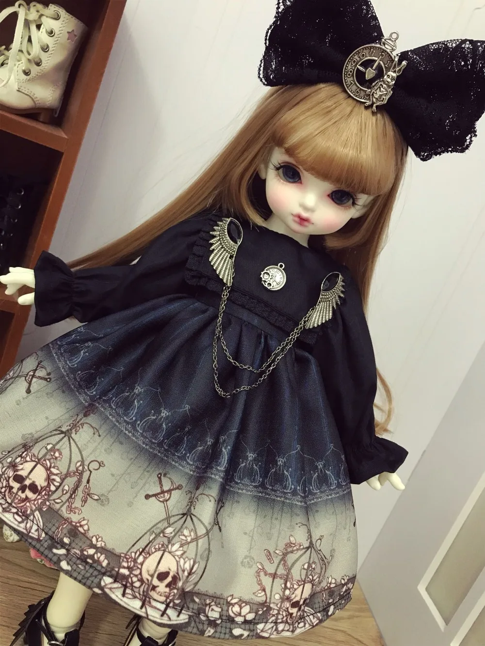 

1/4 1/6 slim SD BJD doll lolita dress for 1/4 MSD Joint Doll Girl body toy Kids party gift