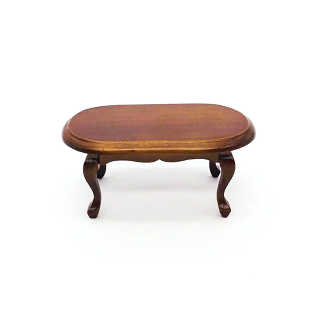 1/12 maison de poupée Miniature accessoires Mini table d'extrémité en bois Simulation meubles thé Table jouets pour poupée maison décoration