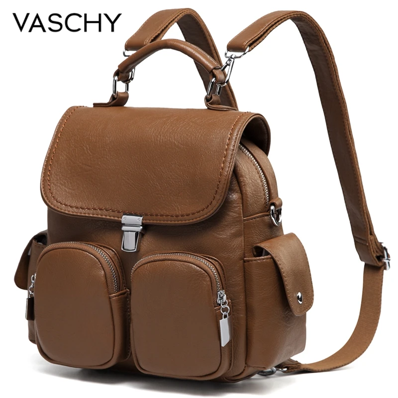 Convertible Faux Leather Small Mini Backpack Rucksack Sling bag Purse Cute Bag