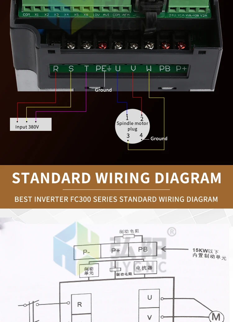 VFD инвертор шпинделя 380 В преобразователя частоты инверторного типа best бренд HY мотор шпинделя инвертор