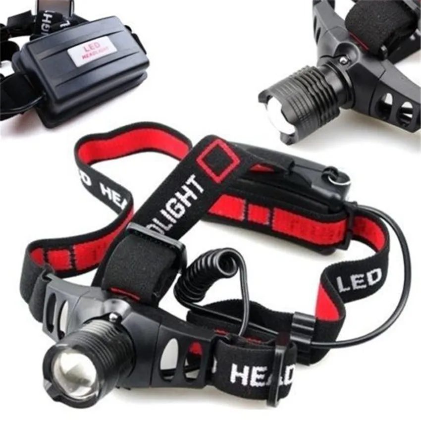 

Hot CREE XML Q5 LED Bright 1000 Lumen LED 3-Mode Zoomable Headlight Headlamp Head Torch Lamp Light