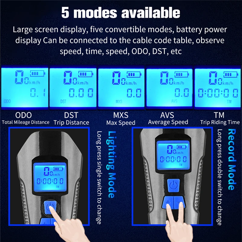 Sale Waterproof Bicycle Light USB Rechargeable Bike Front Light Flashlight with Bike Computer LCD Speedometer Cycling Head Light Horn 3 Sale Waterproof Bicycle Light USB Rechargeable Bike Front Light Flashlight with Bike Computer LCD Speedometer Cycling Head Light Horn 3