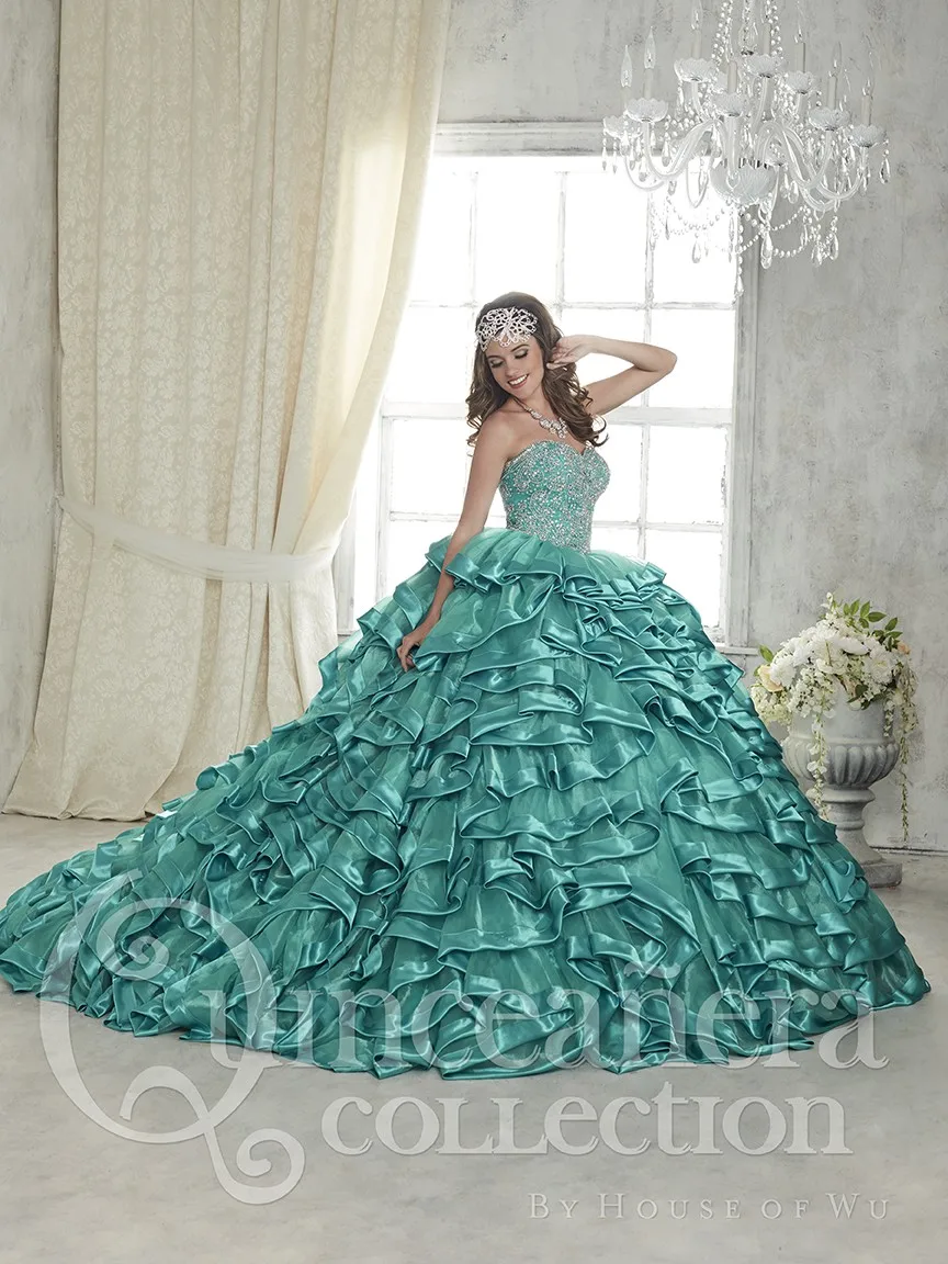 Sweet 16 dress princess big floal pleat quinceanera dresses 2017 beaded sweetheart vestido de 15 anos