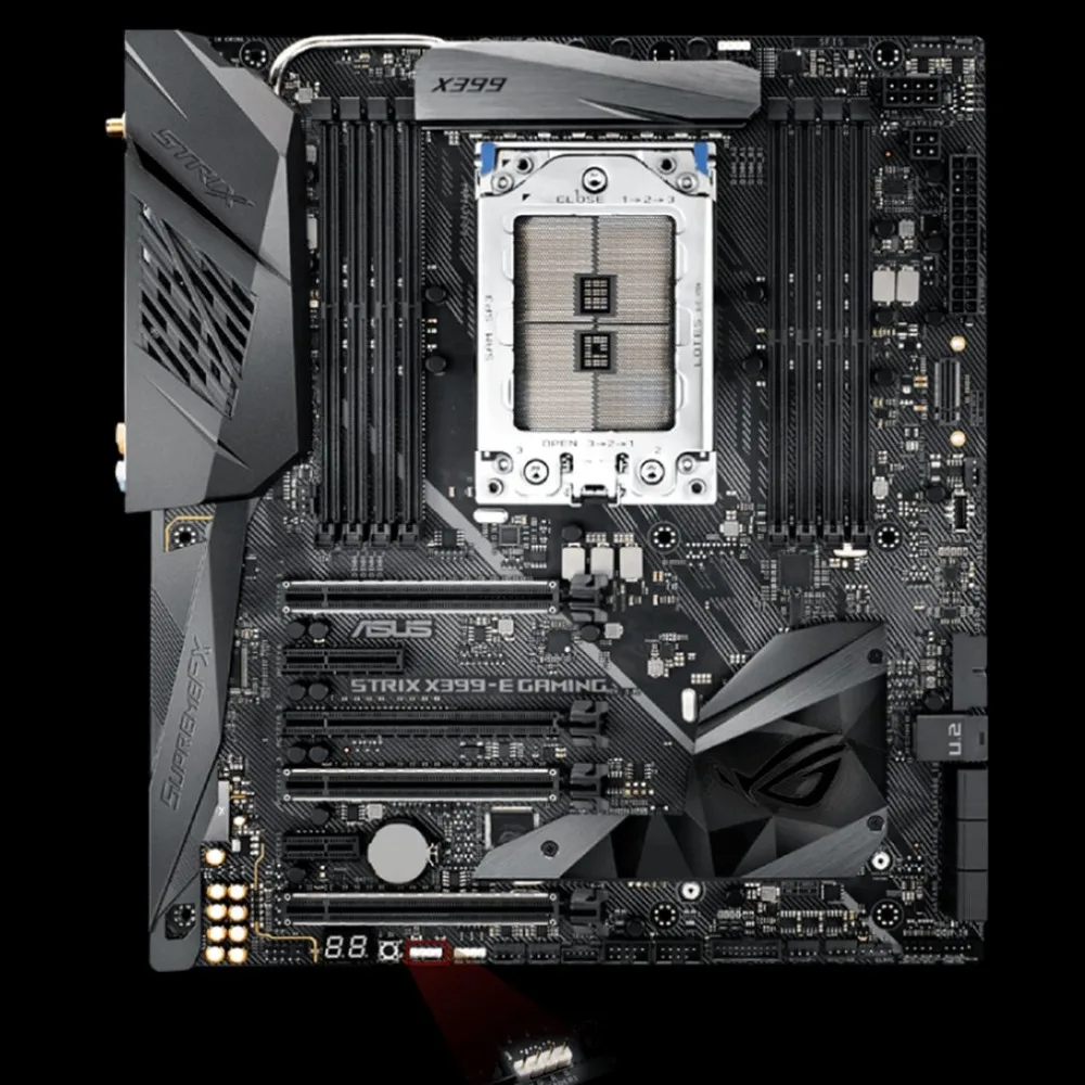 

ROG STRIX X399-E GAMING X399 Computer Motherboard Mainboard 8*DIMM Support 128GB 2*M.2 USB 3.1 Gen 2 With RGB Light