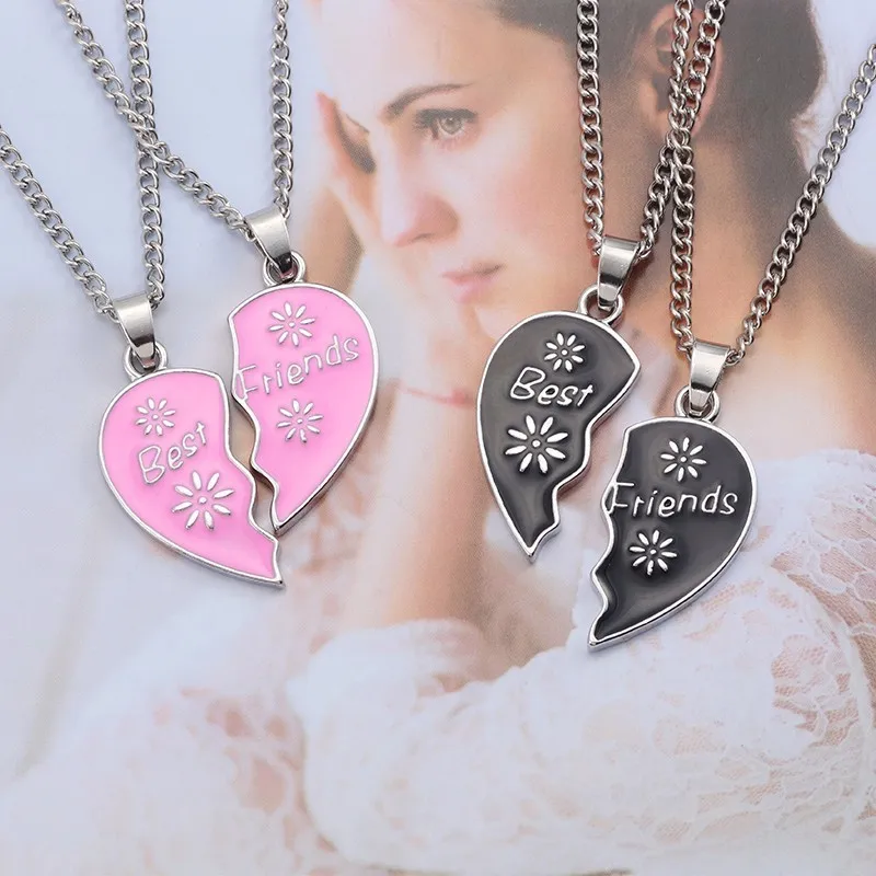 Best-Friend-Forever-Jewelry-Best-Friends-Necklace-For-Women-Black-BFF-Broken-Love-Heart-Pendant-Unisex (1)