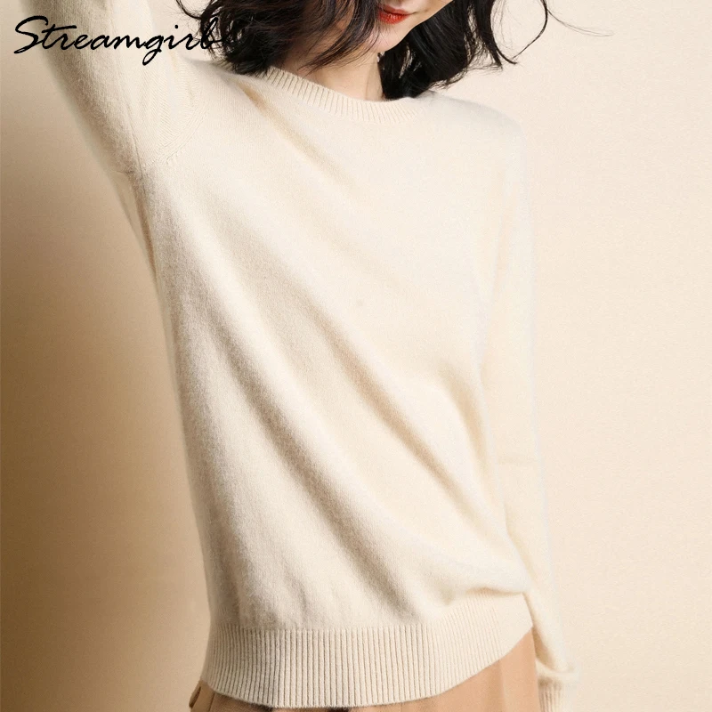 Cashmere Sweater Female Knitted Pullover Women Winter Sweaters Plus Size Cashmere Sweater Women Jumper O Neck 2018 Pull Femme