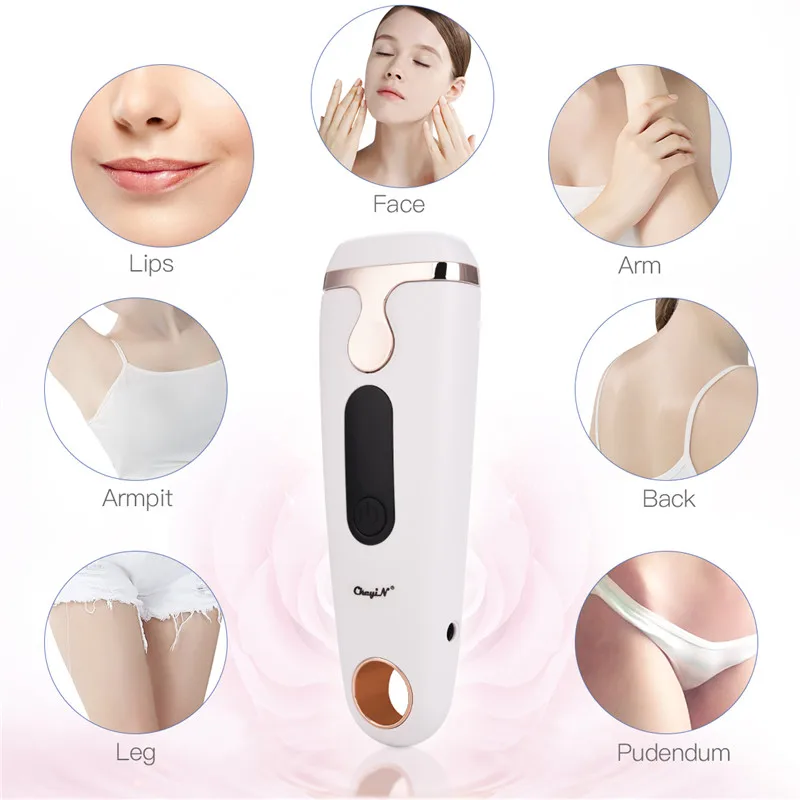 

500000 Flash IPL Epilator Permanent Hair Removal LCD Display Depilador A Laser 5 Levels Bikini Trimmer Shaver Photoepilator 3233