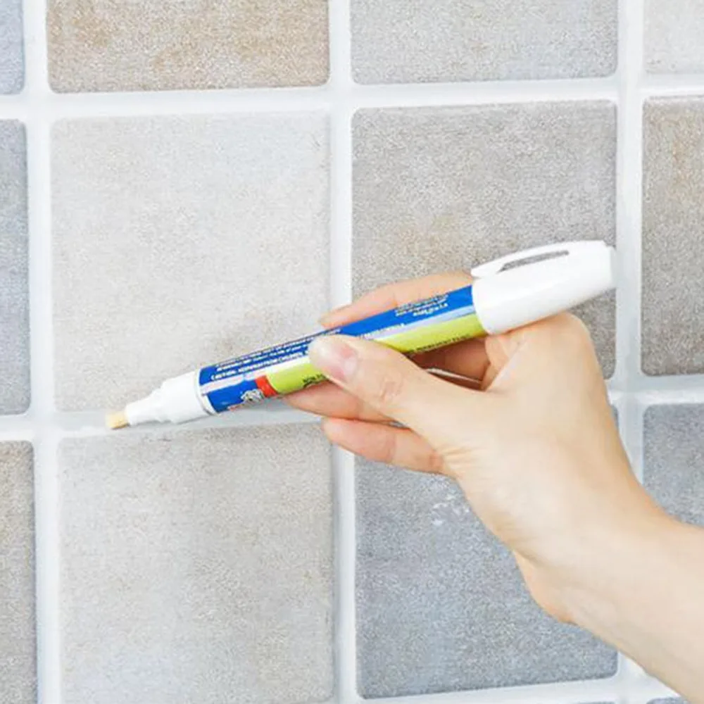 

1 Non-toxic Grout Aide Repair Tile Marker Water-resistant Odorless Ceramic Tile Repairing Pen with Reversible Nib Drop Shipping