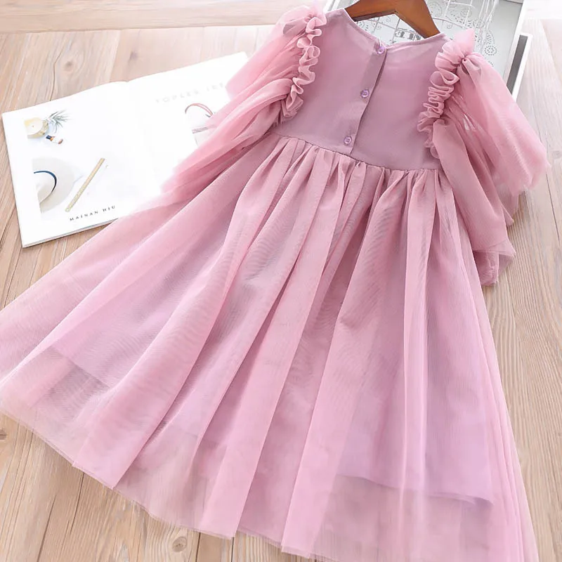 Roimyal/, г., летнее однотонное платье для девочек от 2 до 6 лет, 3 цвета на выбор, красивое элегантное платье
